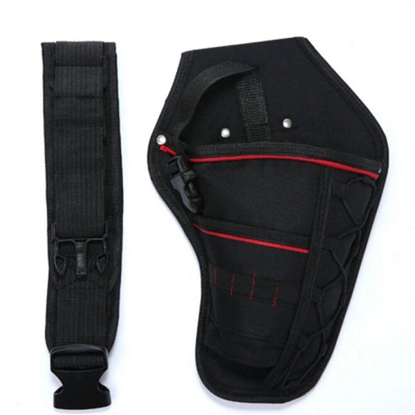 Heavy Duty Drill Holster Belt Pouch Bit Holder Hanging Waist Storage BagTool1-3x