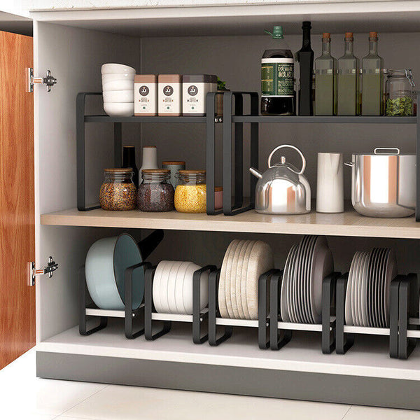 Kitchen Cabinet Storage Shelves Chopping Board Plates Dishes Storage Rack Holder