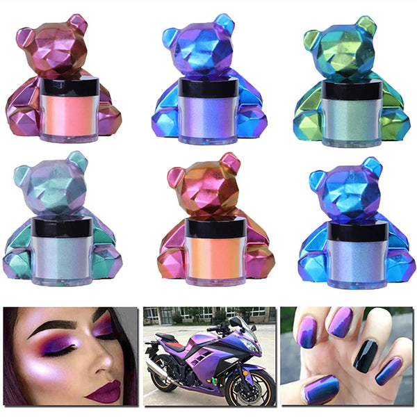 Chameleon Pearl Powder Pigment Color Shift Mica Powder Epoxy Resin Craft
