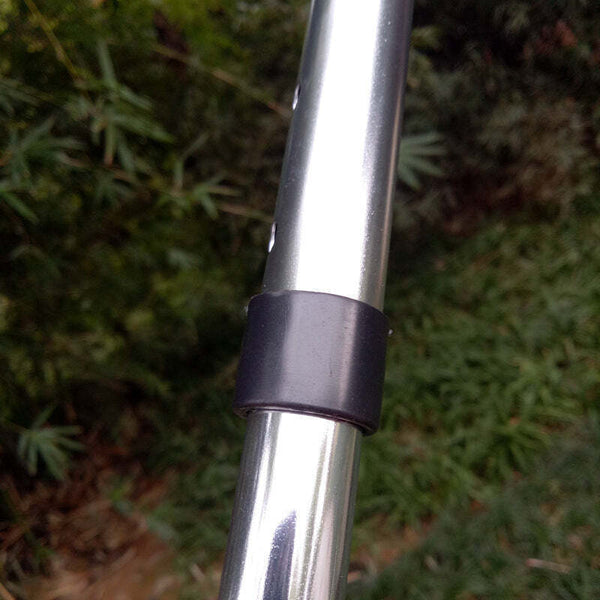 Aluminium Metal Walking Stick Travel Folding Adjustable Compact Cane Pole AU