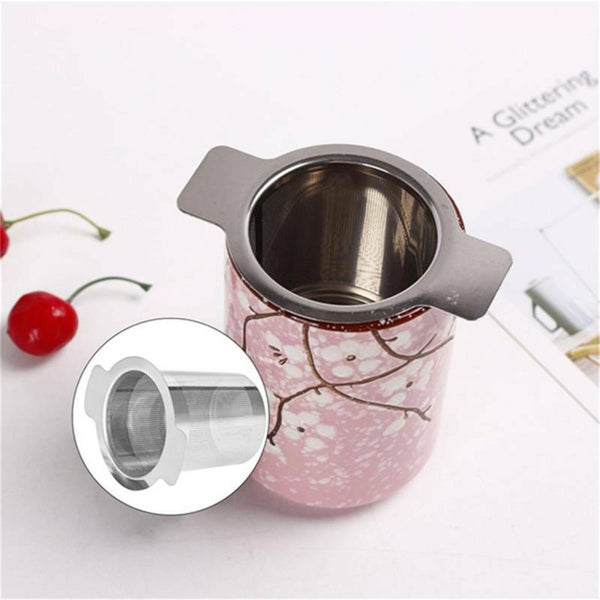 UP 3PCS Tea Infuser Loose Leaf Filter with Lid Mesh Stainless Steel Metal Cup AU