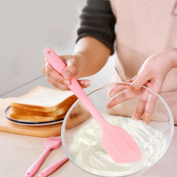 Up To 2x Silicone Spatula Non-stick Cream Spatula Cake Spatula Butter Scraper AU