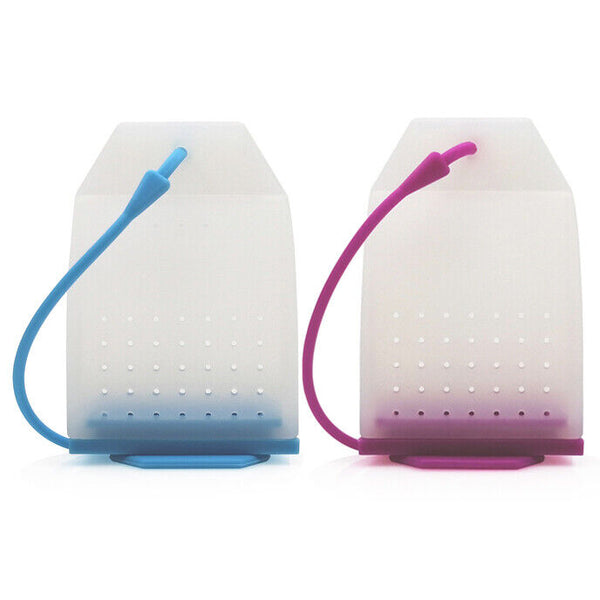 Silicone Reusable Tea Infuser Filter Strainer Loose Leaf Bag Shaped Herbal Teas