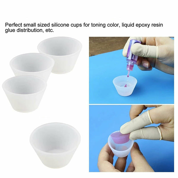 36x DIY Silicone Mixing Measuring Cups UV Resin Mold DIY Casting Jewelry Tool AU