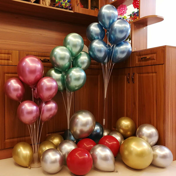 3/6/12 Set 70 cm Balloon Column Set Upright Base Stand Holder Wedding Party Deco - Lets Party