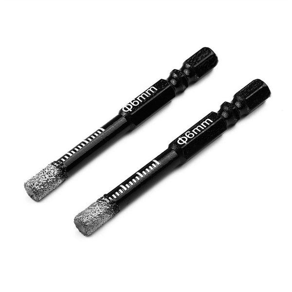 5Pcs Dry Diamond Core Drill Bit 6mm HoleSaw Cut Marble Tile Porcelain Granite AU