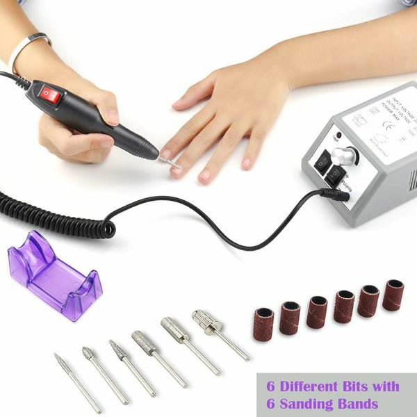 20000RPM Electric Nail Drill Machine Acrylic Art Manicure Pedicure Hand Toe Tool