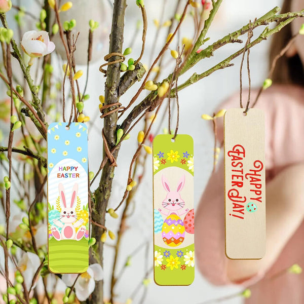 Wood Bookmarks DIY Wooden Craft Bookmark Unfinished Wood Hanging Tags