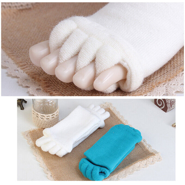 1 Pair Foot Alignment Sock Yoga Massage Socks Toe Separator Sport Pain Relief AU