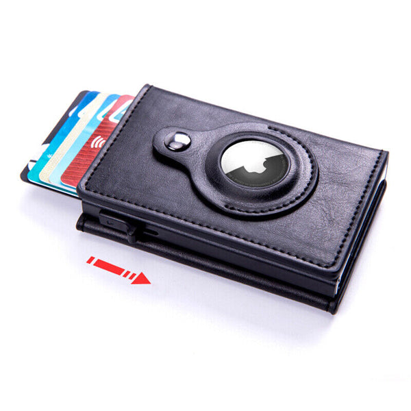 For Airtag Wallet PU Leather Credit Card Money Holder AirTag Case Air Tag Cover