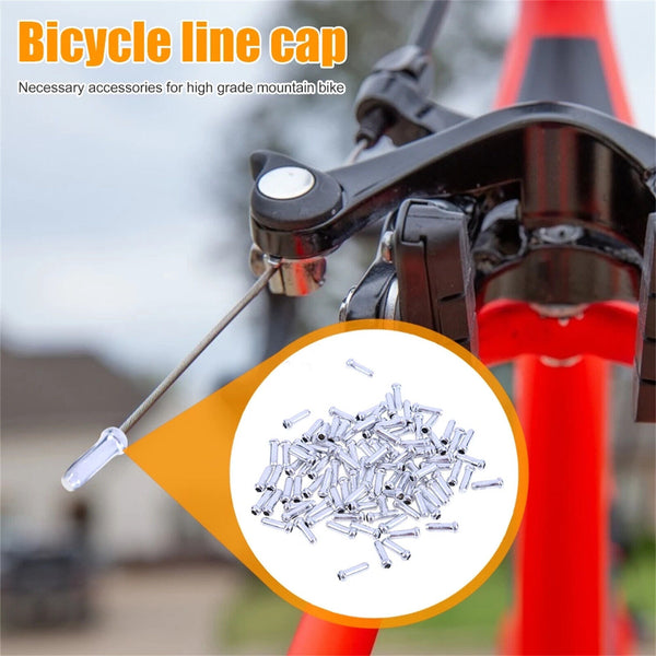 100PCS  Bicycle Cable End Caps MTB Bike Brake Shifter Aluminum Wire Cable Tip AU