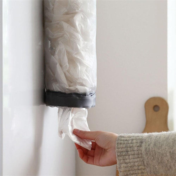 1/2PCS Plastic Bag Holder Dispenser Mesh Storage Garbage Bags Organizer Hanging - Lets Party