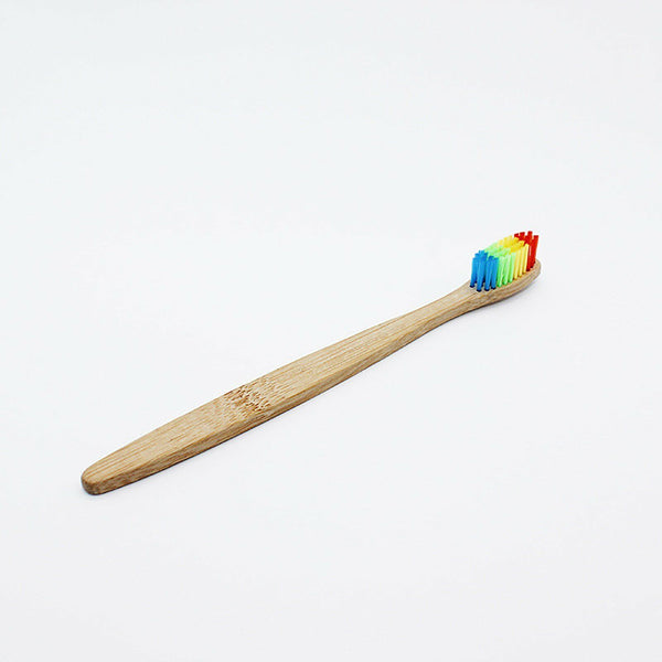 6 Packs Mix Natural Bamboo Toothbrush Medium Bristle Oral Care Environmental AU