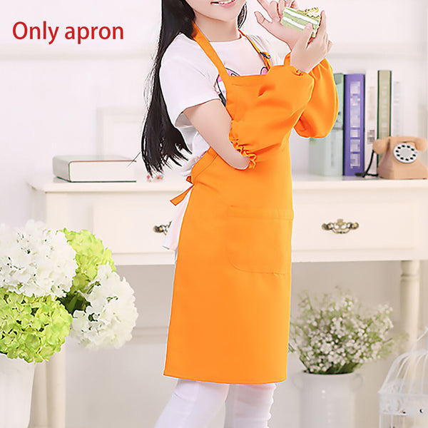 5 Colours Craft Adjustable Pocket Kids Apron Smock Kitchen Polyester material AU