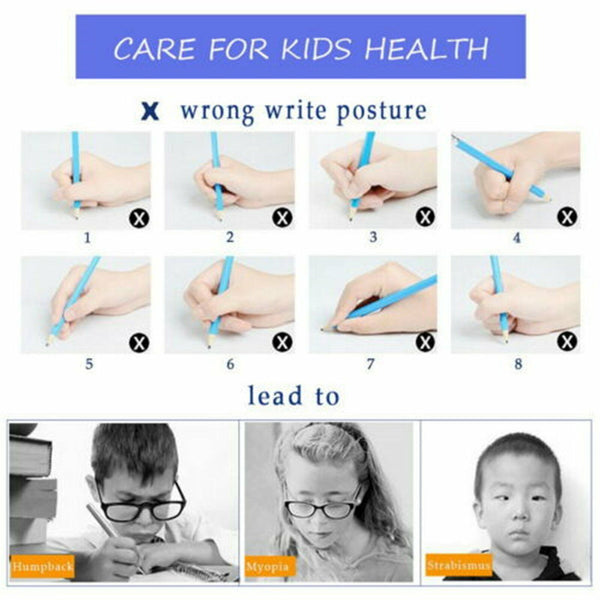 6Pcs Set Children Pencil Holder Pen Writing Aid Grip Posture Tools Correction AU