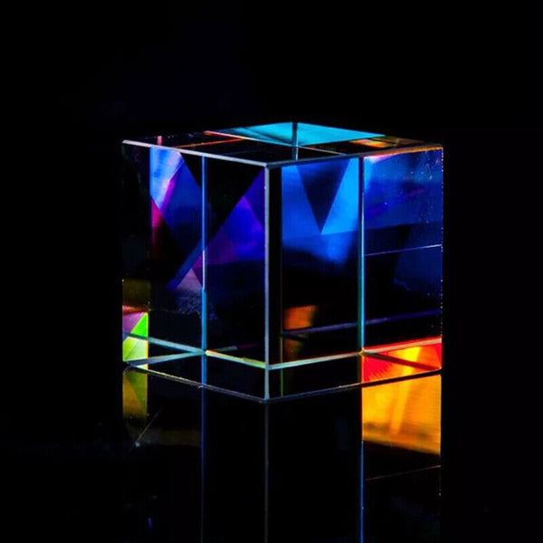 CMY Optical Glass Defective Cube Prism Cross Dichroic RGB Dispersion Six-Sided U