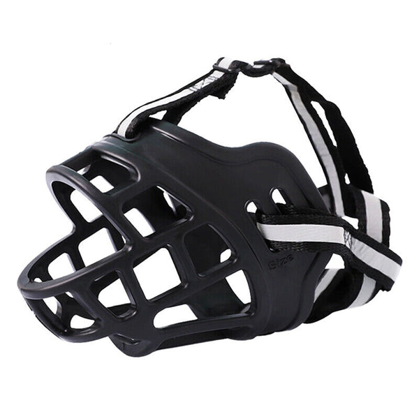 6 Sizes Adjustable Pet Dog No Bite Silicone Basket Muzzle Cage Mouth Mesh Cover