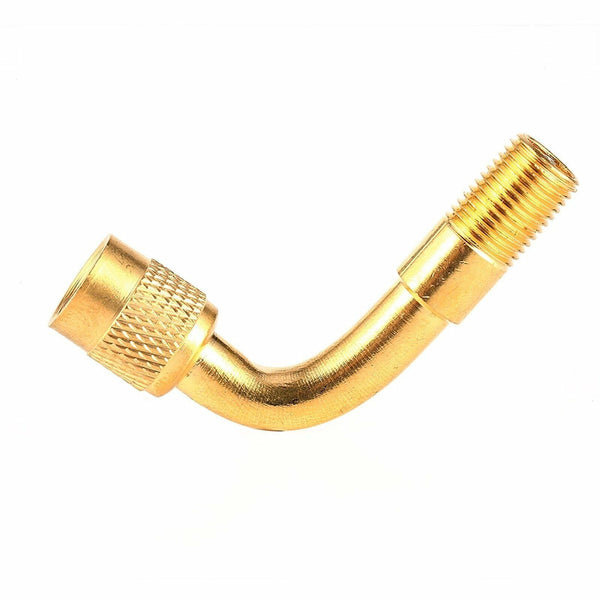 8PCS Valve Extension Tyre Stem Adapter Core Cap 90°Angle Car Bike Truck Brass AU