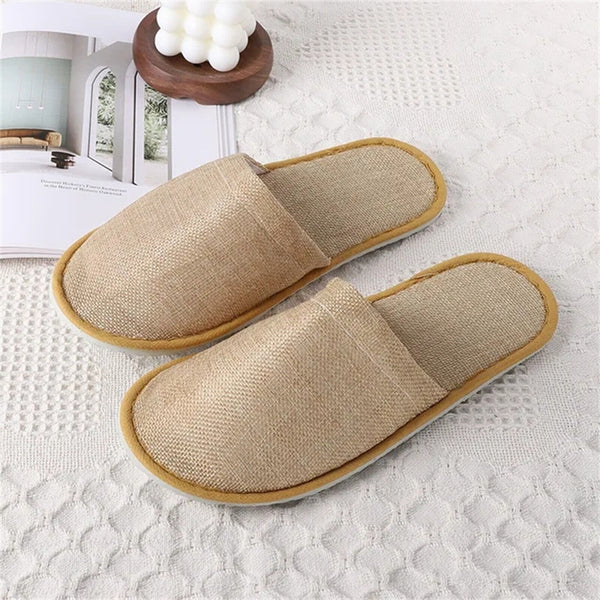 20/40/100Pairs Disposable Slippers Hotel Home Guest Closed Shoes Linen Shoes AUS