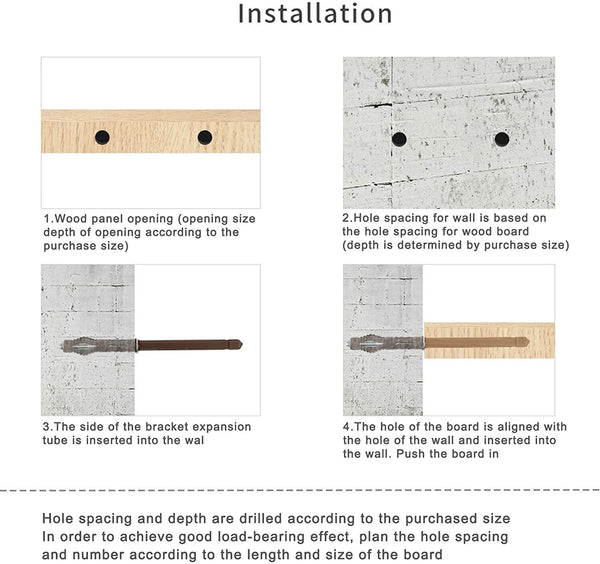 Hidden Floating Shelf Brackets Wood Invisible Concealed Shelf Supports