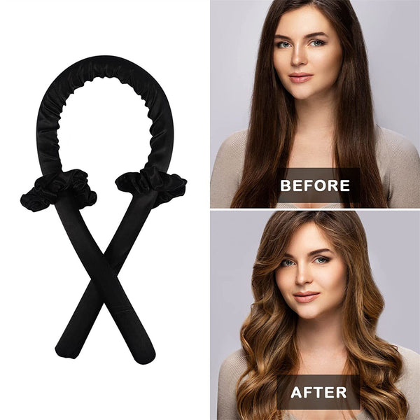 2/4Sets Heatless Curling Rod Headband Curling Ribbon Hair Rollers Lazy Curler AU