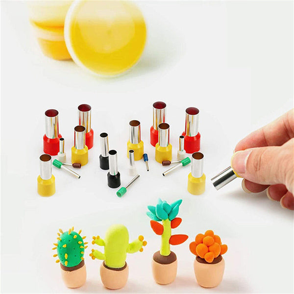 8PCS Circle Stainless Steel Cutting Polymer Clay Jewellery Earring Hole Cutter - Lets Party