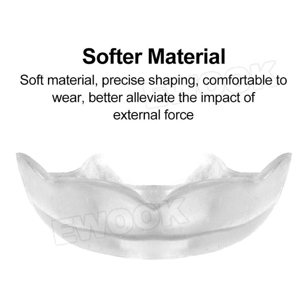 4x Teeth Grinding Mouthguard Mouth Guard Night Bruxism Clenching Sleeping Dental - Lets Party