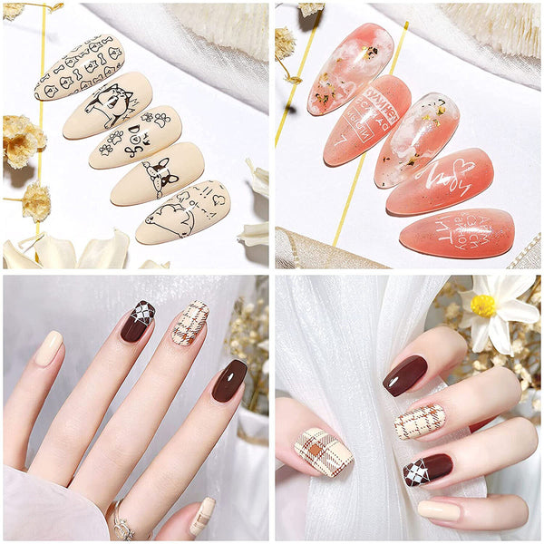 1/2X Matte Nail Stamper Scraper Cap Silicone Jelly Nail Stamp Stamping Nail Tool