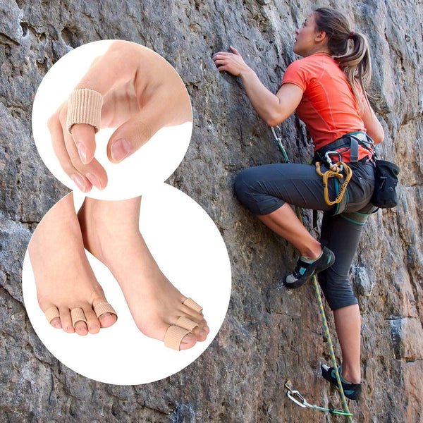 5/10X Silicone Toe Sleeve Gel Toe Cap Cover Protector Finger Tube Pain Relief AU