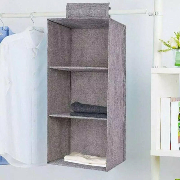 Hanging Organiser Clothes Storage Wardrobe Garment Shelves Shoe Tidy