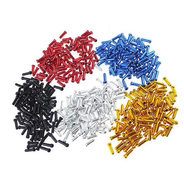 100PCS  Bicycle Cable End Caps MTB Bike Brake Shifter Aluminum Wire Cable Tip AU