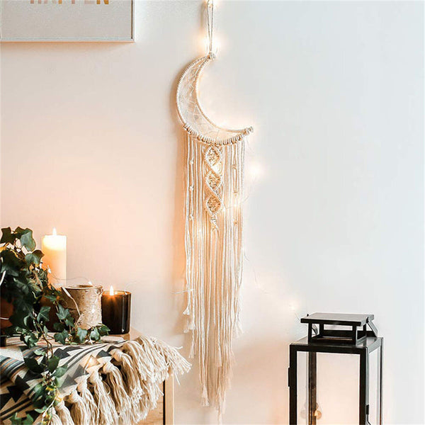 Wall Hanging Kids Room Nursery Dreamcatcher Moon Star Handmade Dream Catcher
