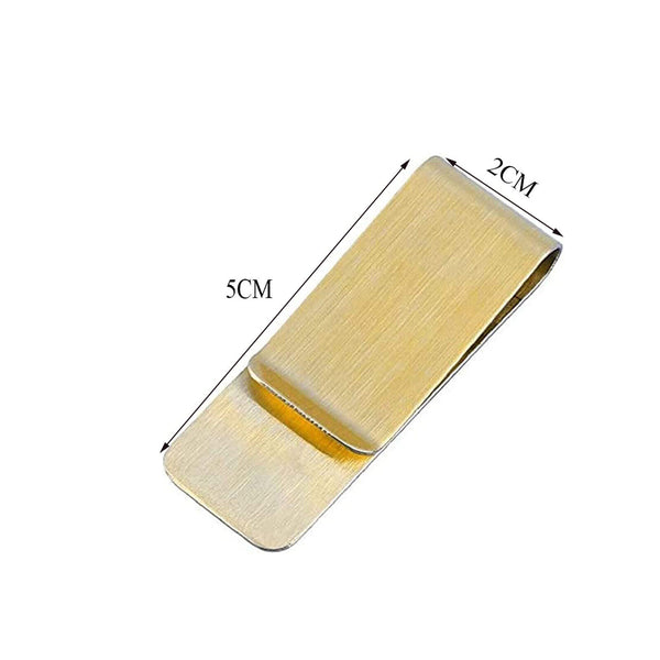 10Pcs Money Cash Clip Note Card Holder Stainless Steel Mens Wallet Ladies ID Bag