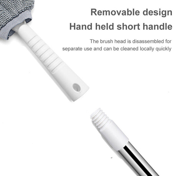 Retractable Gap Dust Cleaning Artifact Long Handle Duster with Microfibre Cloth