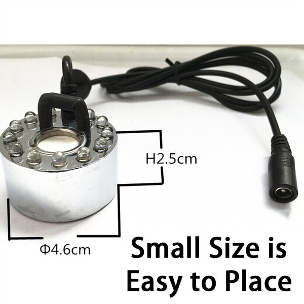 Mist Maker Fogger Mister Fogger Fountain Pond Air Humidifier Atomizer 12 LED AU