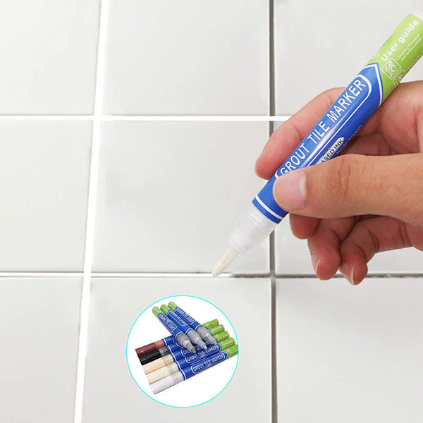 6COLORTile Repair Pen Wall Gap Refill Grout Refresher Marker Bathroom Waterproof - Lets Party