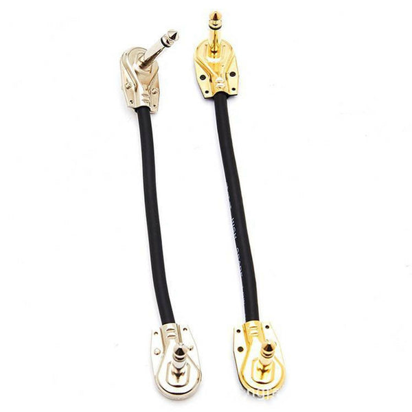 15CM Low Noise Guitar Effect Pedal Board Patch Cable Cord With Right Angle Plug