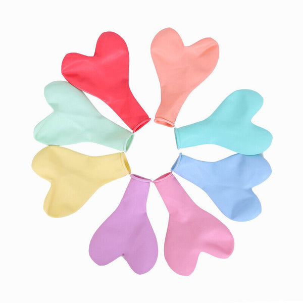 up to 100pcs Macaron Balloon 25cm Heart Latex Balloons Party Wedding Birthday