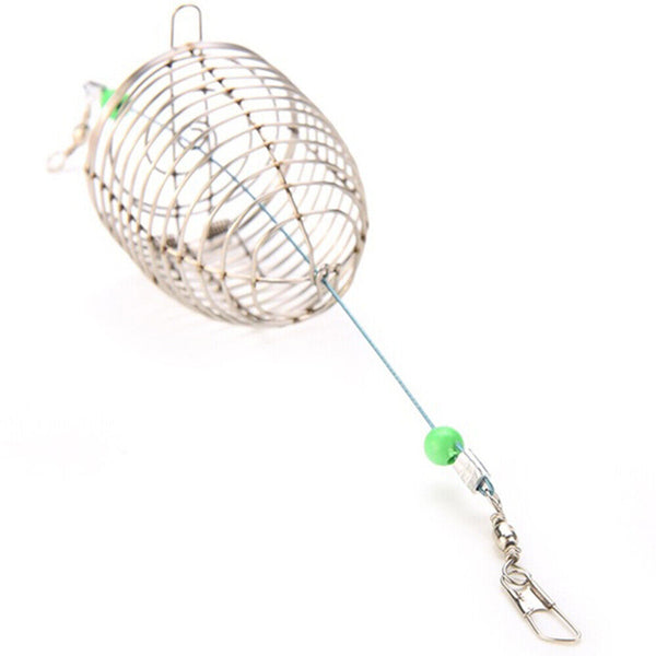 5Pcs Bait Cage Tackle Accessory Fishing Tool Basket Feeder Holder Fishing Trap