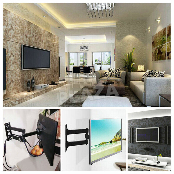 Full Motion TV Wall Mount Bracket Swivel Tilt 32 37 40 42 50 52 55 Inch LED LCD - Lets Party