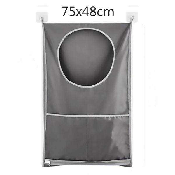 Hanging Laundry Bag Over Door Clothes Washing Storage Basket Foldable Hamper AU