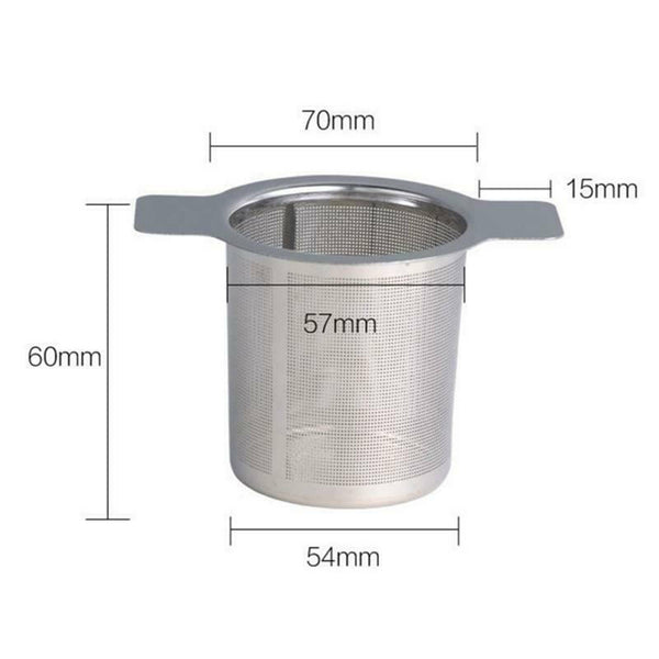 UP 3PCS Tea Infuser Loose Leaf Filter with Lid Mesh Stainless Steel Metal Cup AU