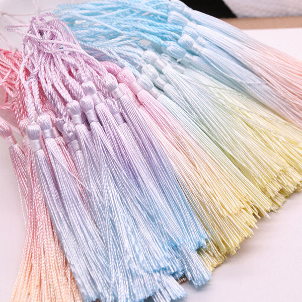 10X Gradient Fringe Tassel Sewing Decor Hanging Craft DIY Trim Pendant Bookmark