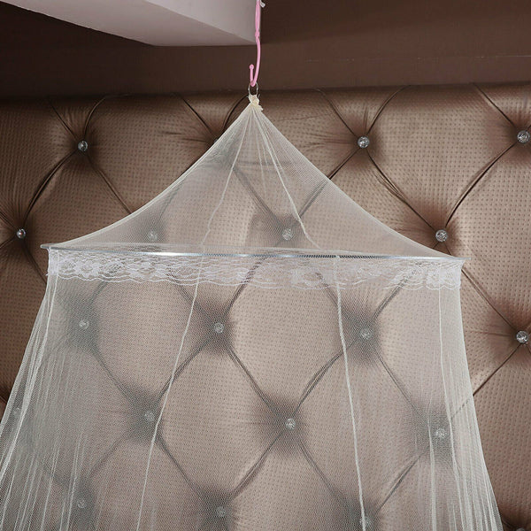 Double Single Queen Canopy Bed Curtain Dome Stopping Mosquito Net Midges Insect