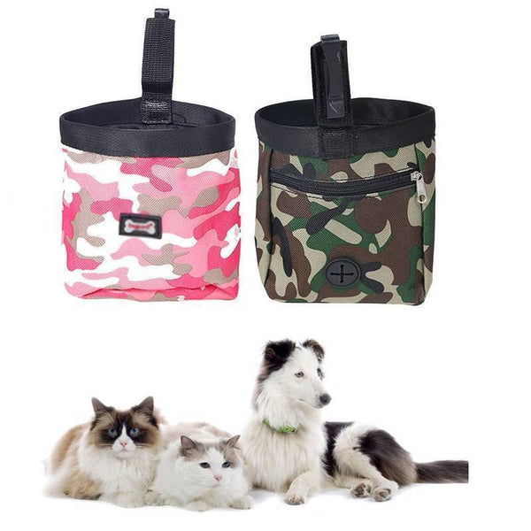 Pet Puppy Dog Obedience Training Treat Bag Feed Pouch Training Snack Waist Bag