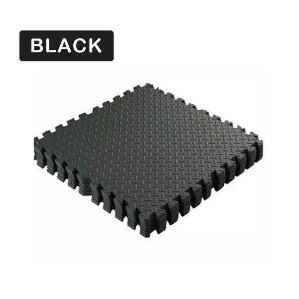 24x Interlocking Heavy Duty EVA Foam Gym Flooring Mat Floor Mats Tiles 60x60cm - Lets Party