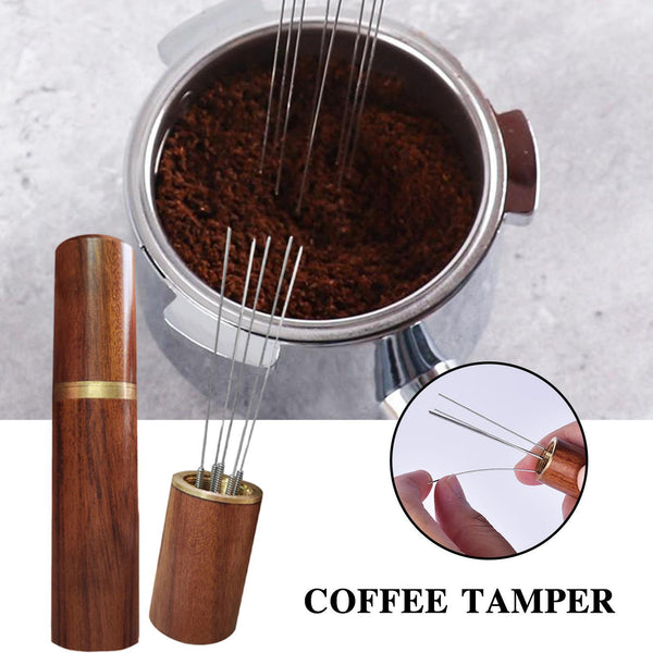 Stainless Steel Espresso Coffee Stirrer Tool Needle Type Distributor Tamper