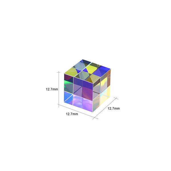 CMY Optical Glass Defective Cube Prism Cross Dichroic RGB Dispersion Six-Sided U