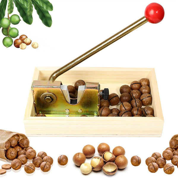 Macadamia Opener Peeling Machine Walnut Tool Nut Cracker Handle Multipurpose AUS
