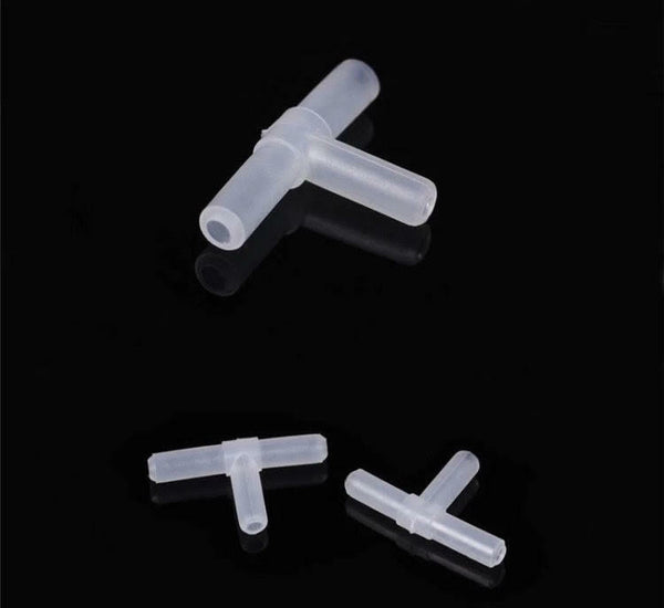 Air pump T Connector Aquarium Airline T Piece Fish Tank Airline Hose Tubing 10x